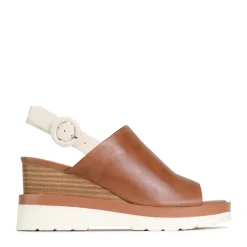 EOS Footwear Wedges & Espadrilles|Heeled Sandals>JARA SLING-BACK SANDALS LEATHER