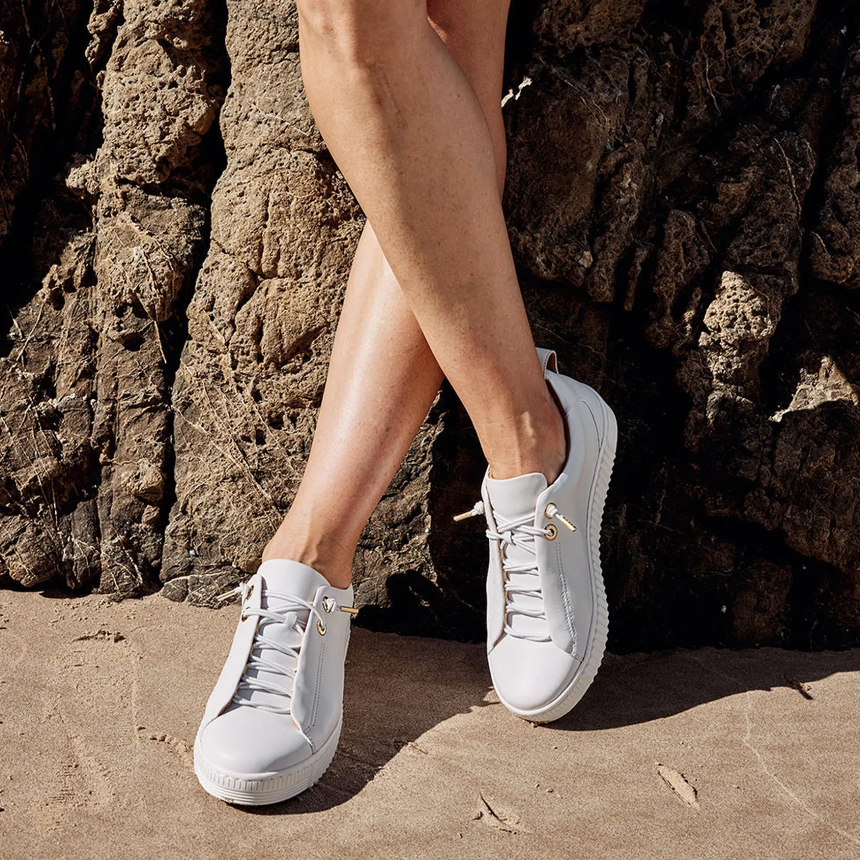 EOS Footwear Platform Sneakers>JOOL PLATFORM SNEAKERS LEATHER