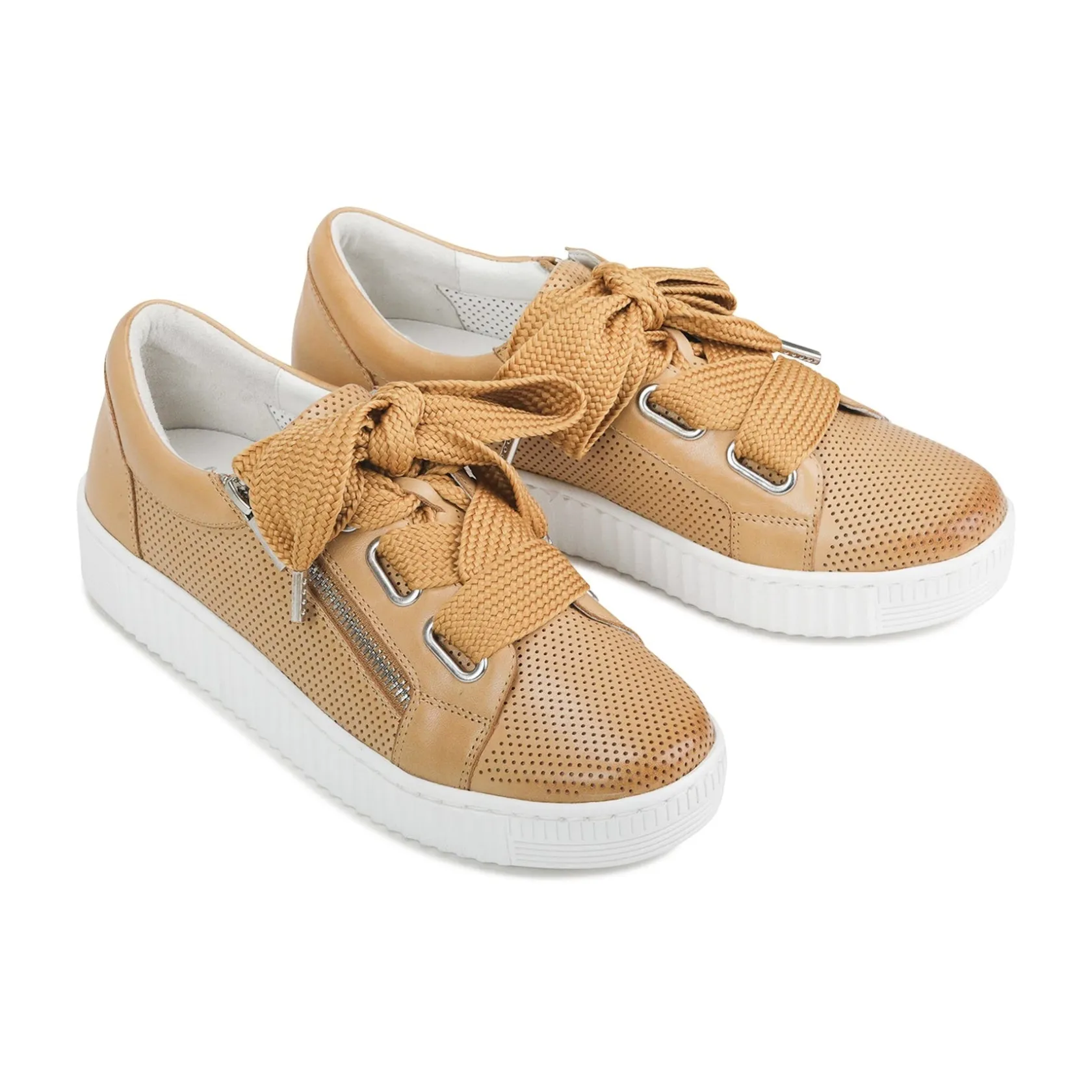 EOS Footwear Flat Sneakers>JOVI LEATHER LUXE SNEAKERS