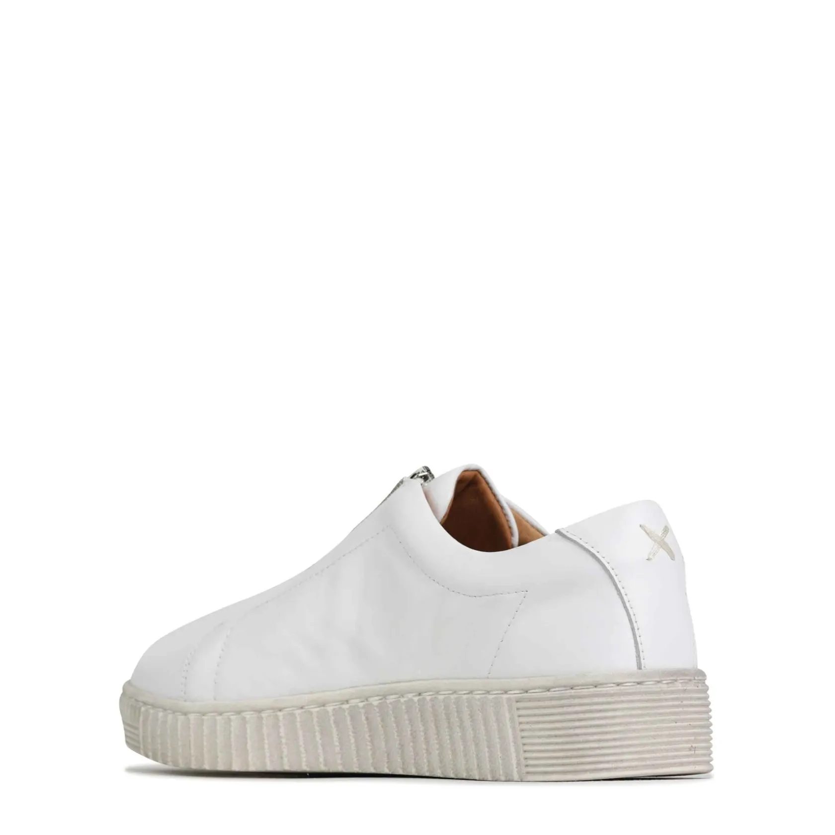 EOS Footwear Flat Sneakers>JOYA CHUNKY ZIPPER SNEAKERS LEATHER