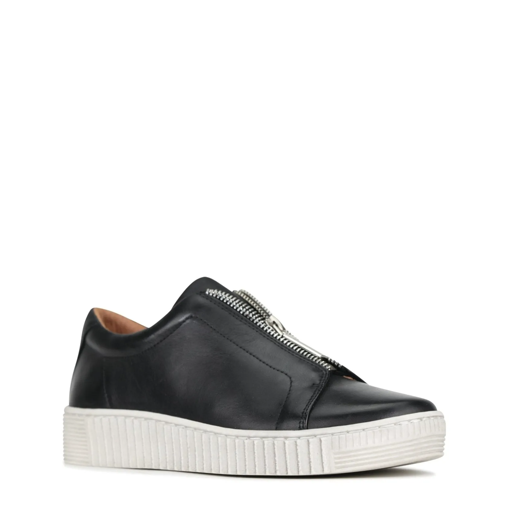 EOS Footwear Flat Sneakers>JOYA CHUNKY ZIPPER SNEAKERS LEATHER