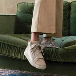 EOS Footwear Platform Sneakers>JOYOUS ARCHIVE LEATHER ZIP SNEAKER