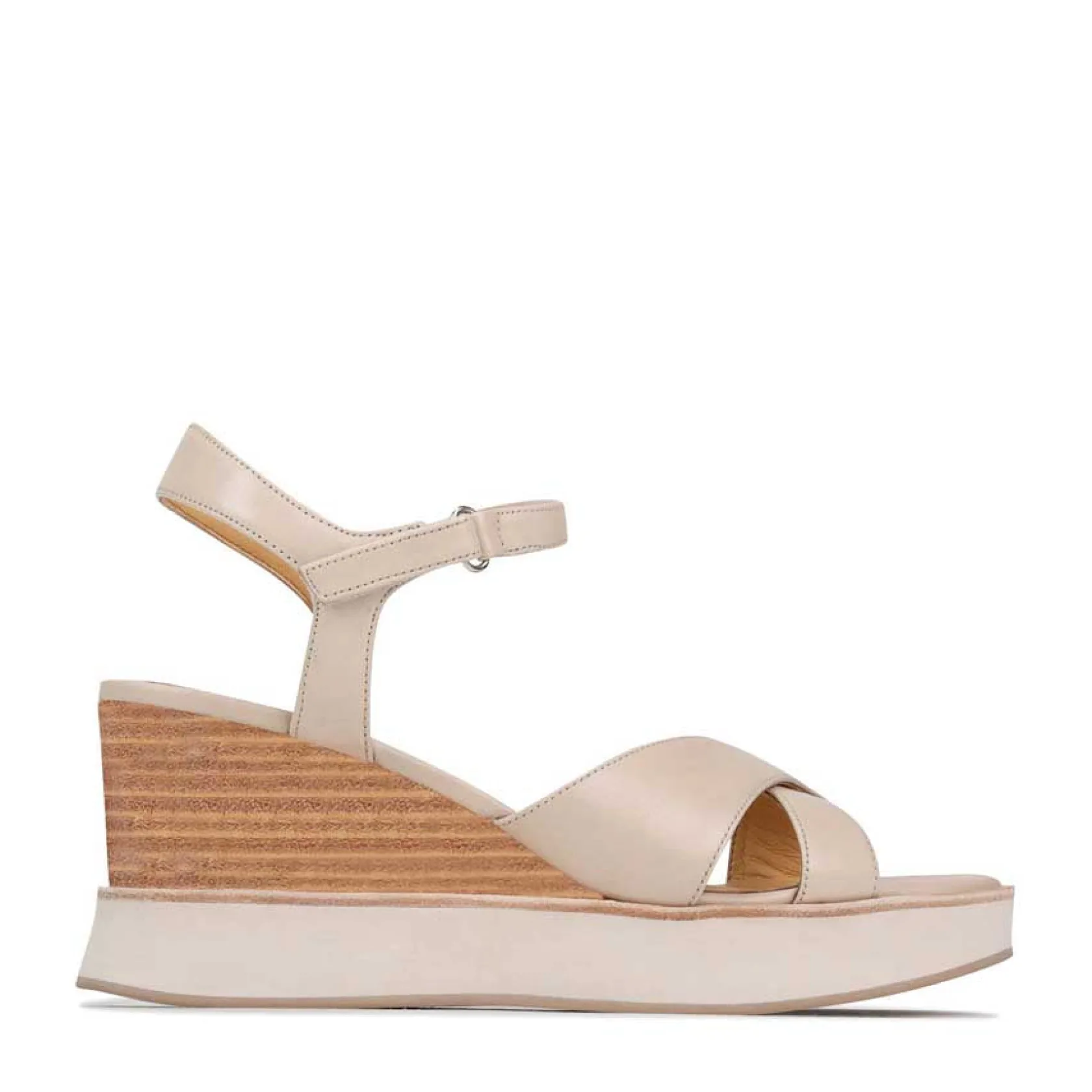 EOS Footwear Wedges & Espadrilles|Heeled Sandals>JUN LEATHER WEDGE SANDALS