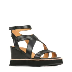 EOS Footwear Heeled Sandals|Sandal Heels>JUNI LEATHER STRAPPY WEDGE SANDALS