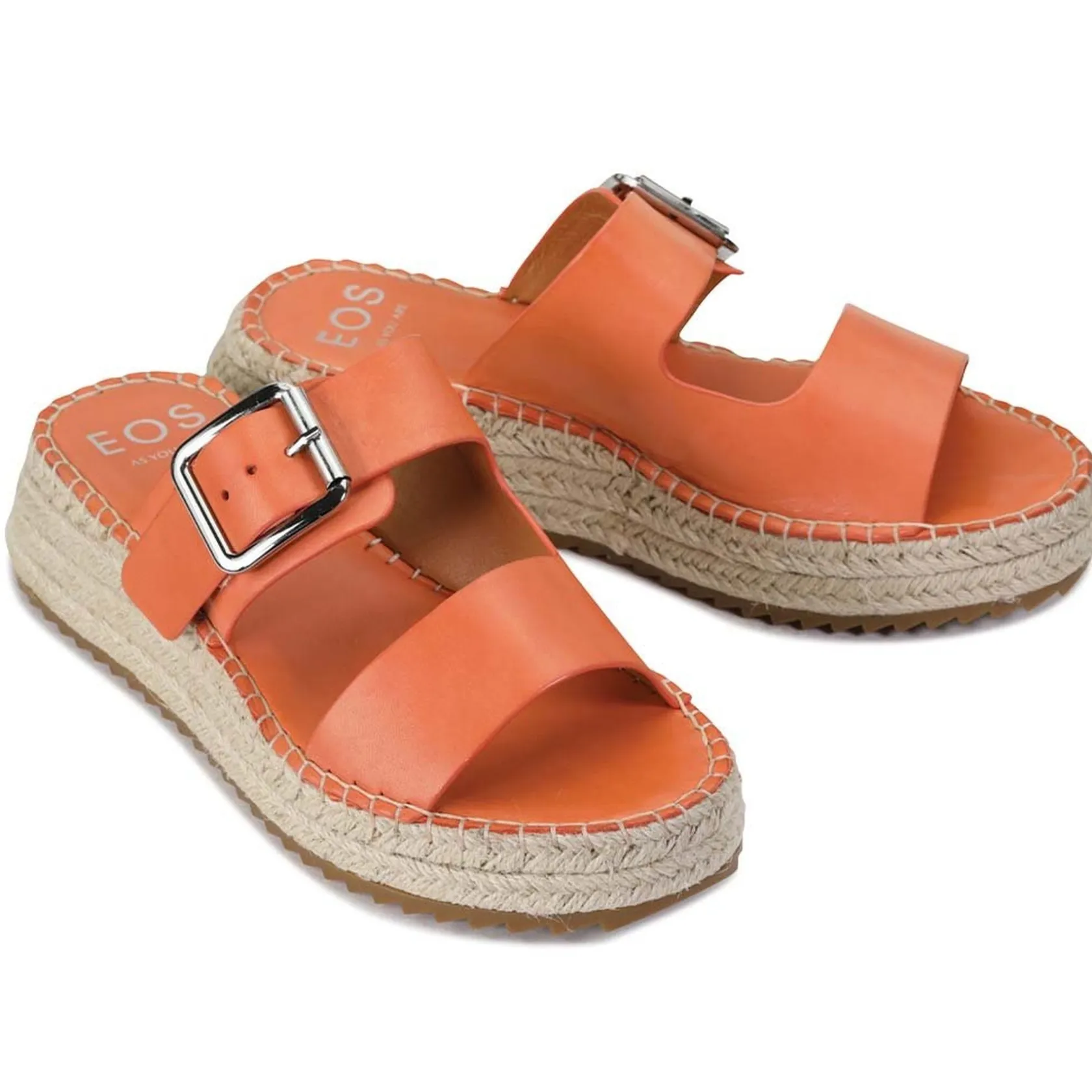 EOS Footwear Wedges & Espadrilles|Slides & Mules>LAROSSA LEATHER ESPADRILLE SLIDE