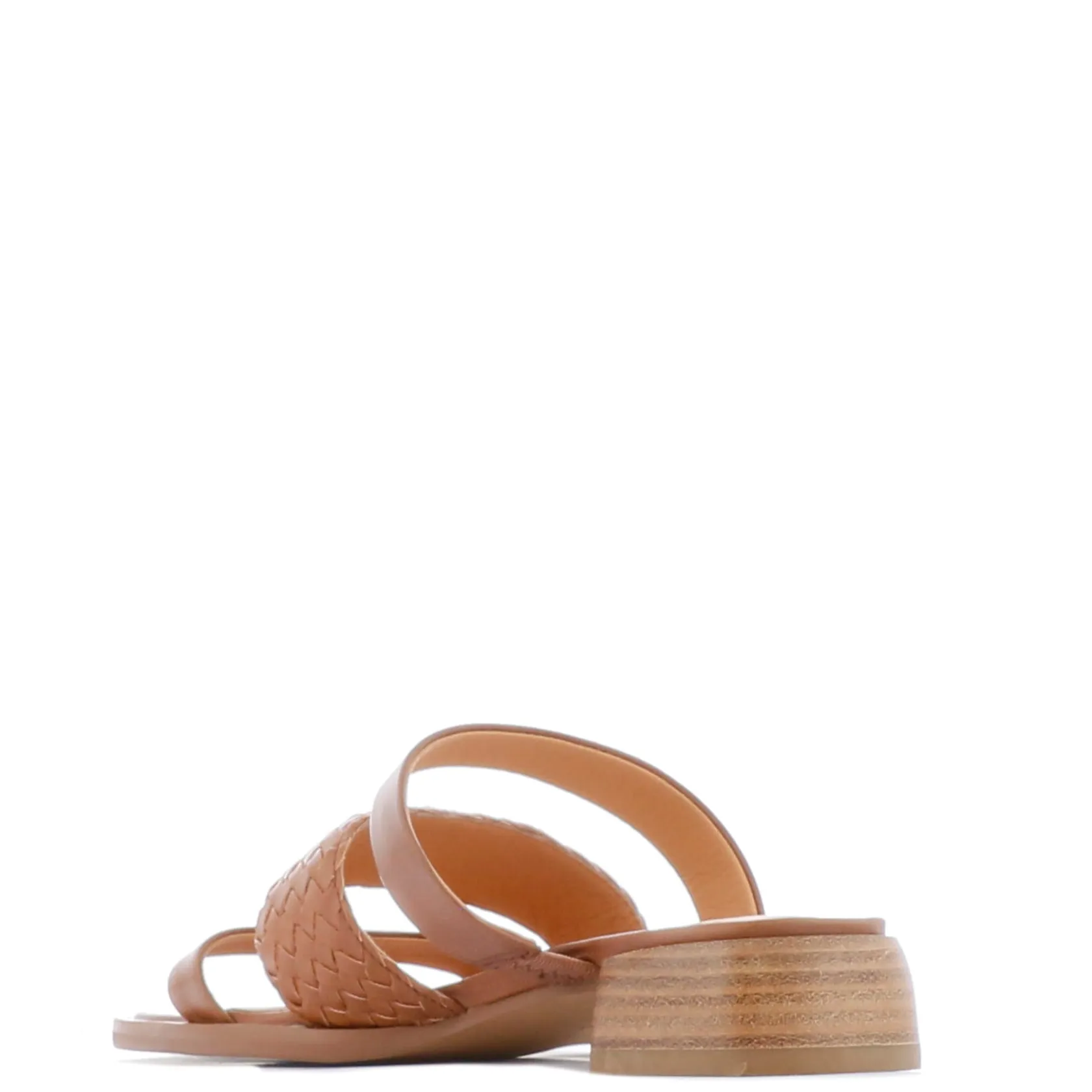 EOS Footwear Block Heels|Heeled Sandals>LATTICE LEATHER BLOCK HEEL SANDALS