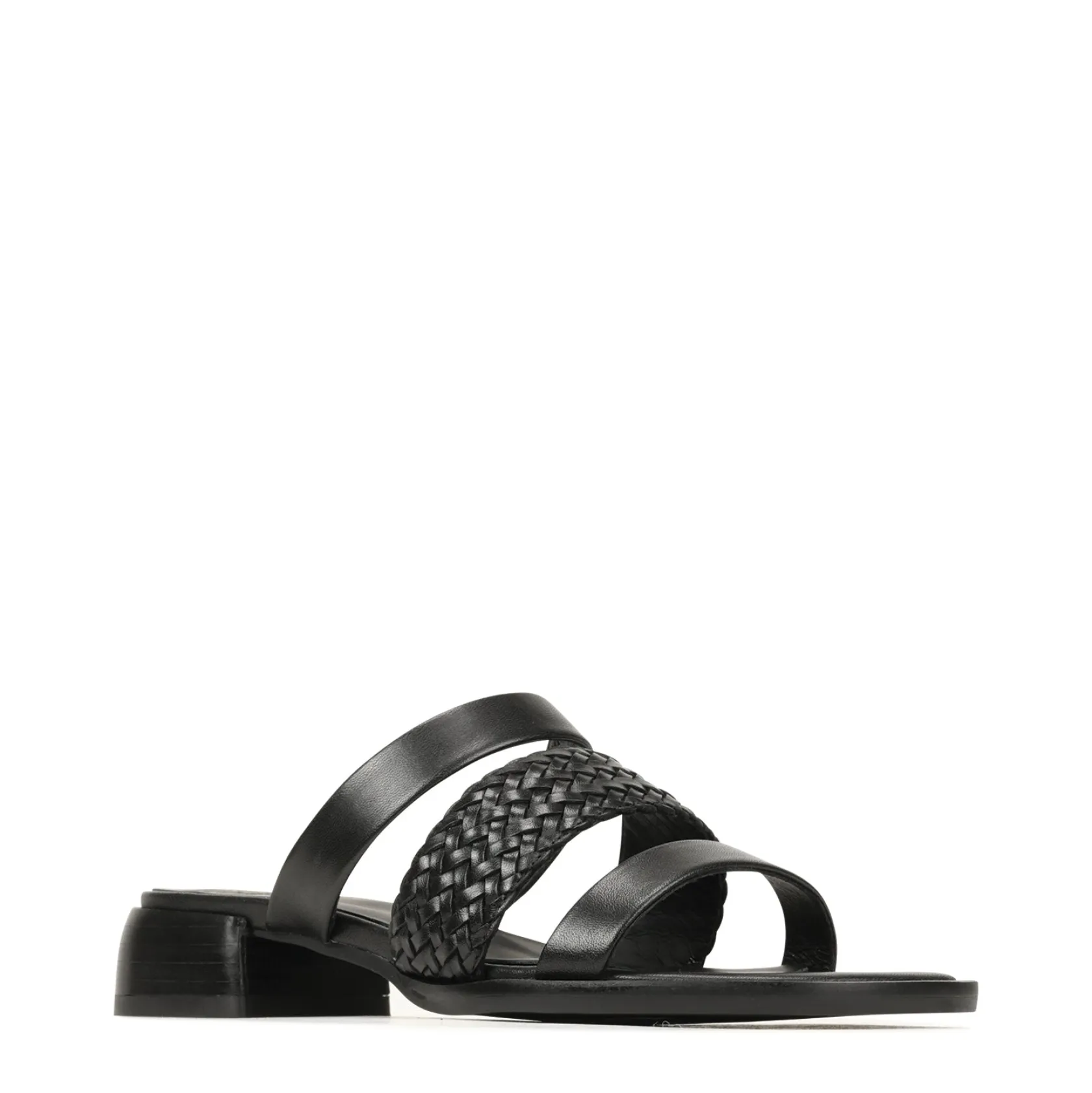 EOS Footwear Block Heels|Heeled Sandals>LATTICE LEATHER BLOCK HEEL SANDALS
