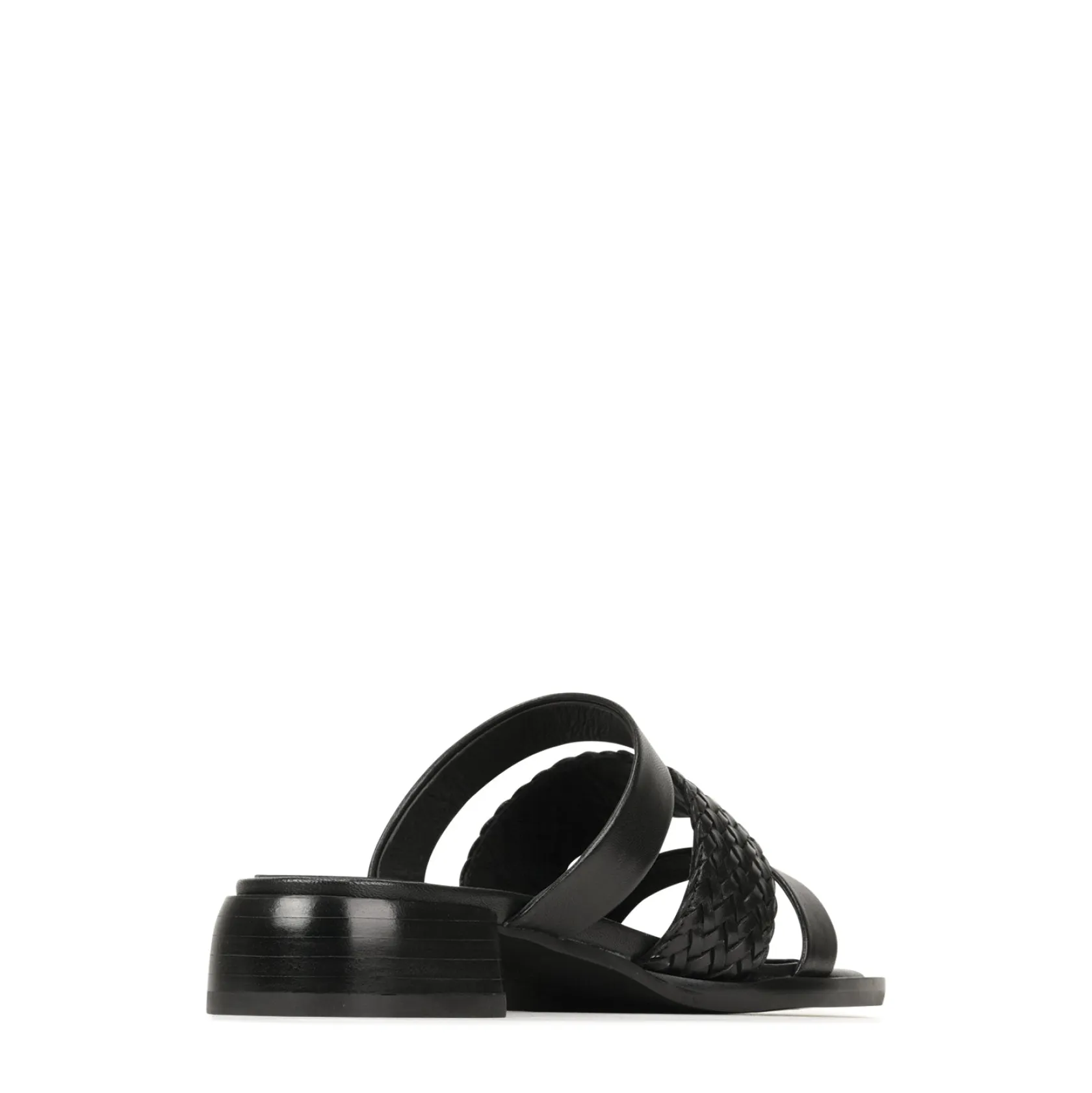 EOS Footwear Block Heels|Heeled Sandals>LATTICE LEATHER BLOCK HEEL SANDALS