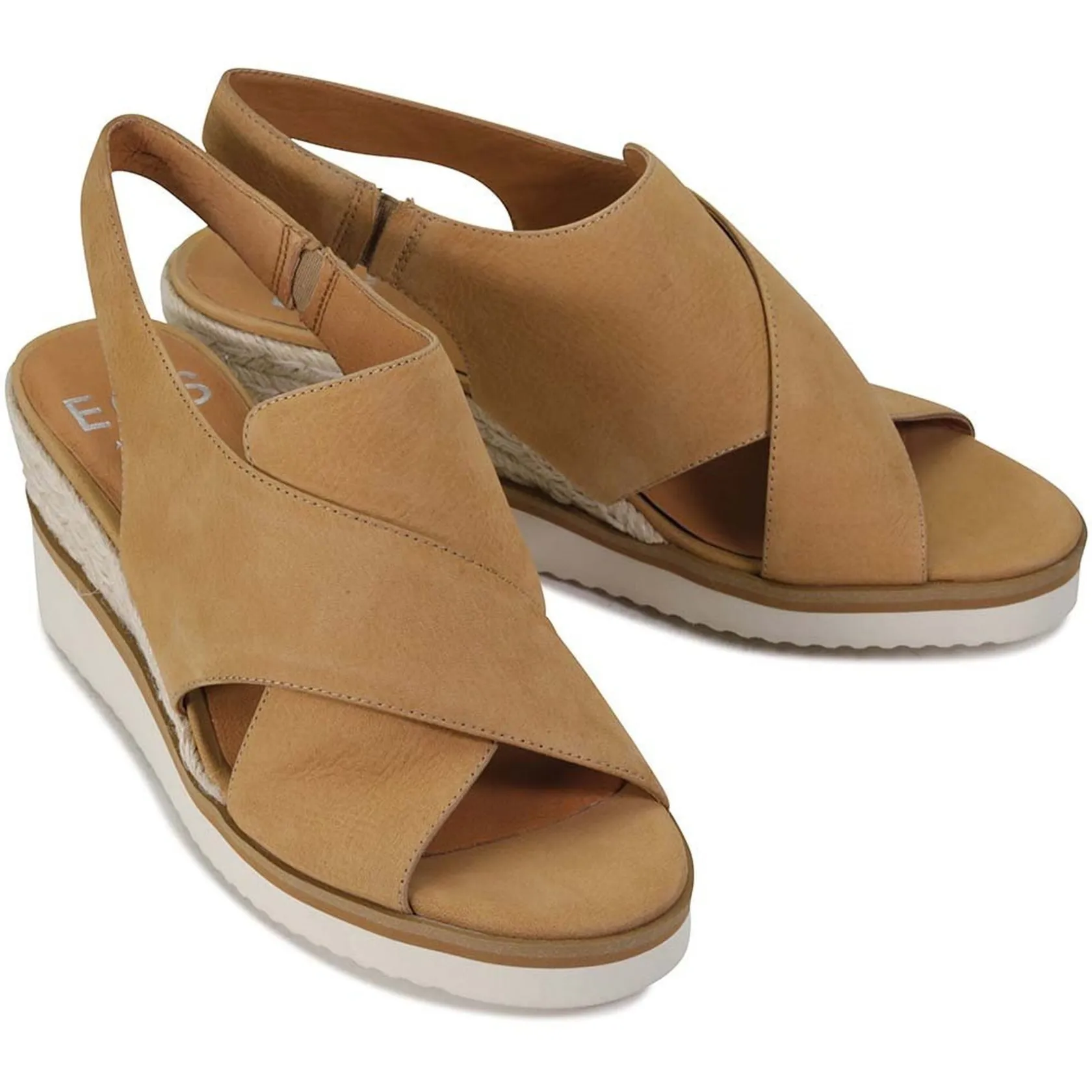 EOS Footwear Wedges & Espadrilles>LAZING ESPADRILLES SANDALS LEATHER