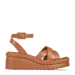 EOS Footwear Wedges & Espadrilles|Heeled Sandals>MELANA LEATHER WEDGE SANDALS