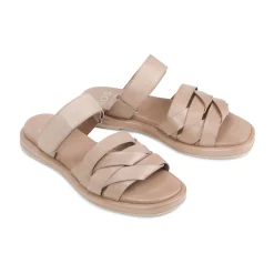 EOS Footwear Ballet Flats & Loafer|Slides>ORIANA LEATHER SLIDE SANDALS