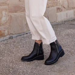 EOS Footwear Ankle Boots>PARSON WEDGE BOOT LEATHER
