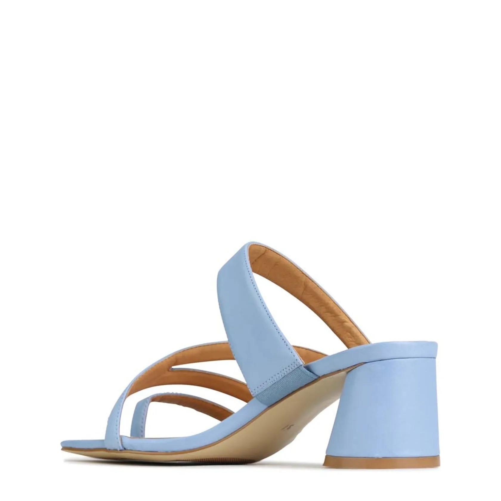 EOS Footwear Block Heels|Heeled Sandals>PERRI SLIP-ON HEEL SANDALS LEATHER