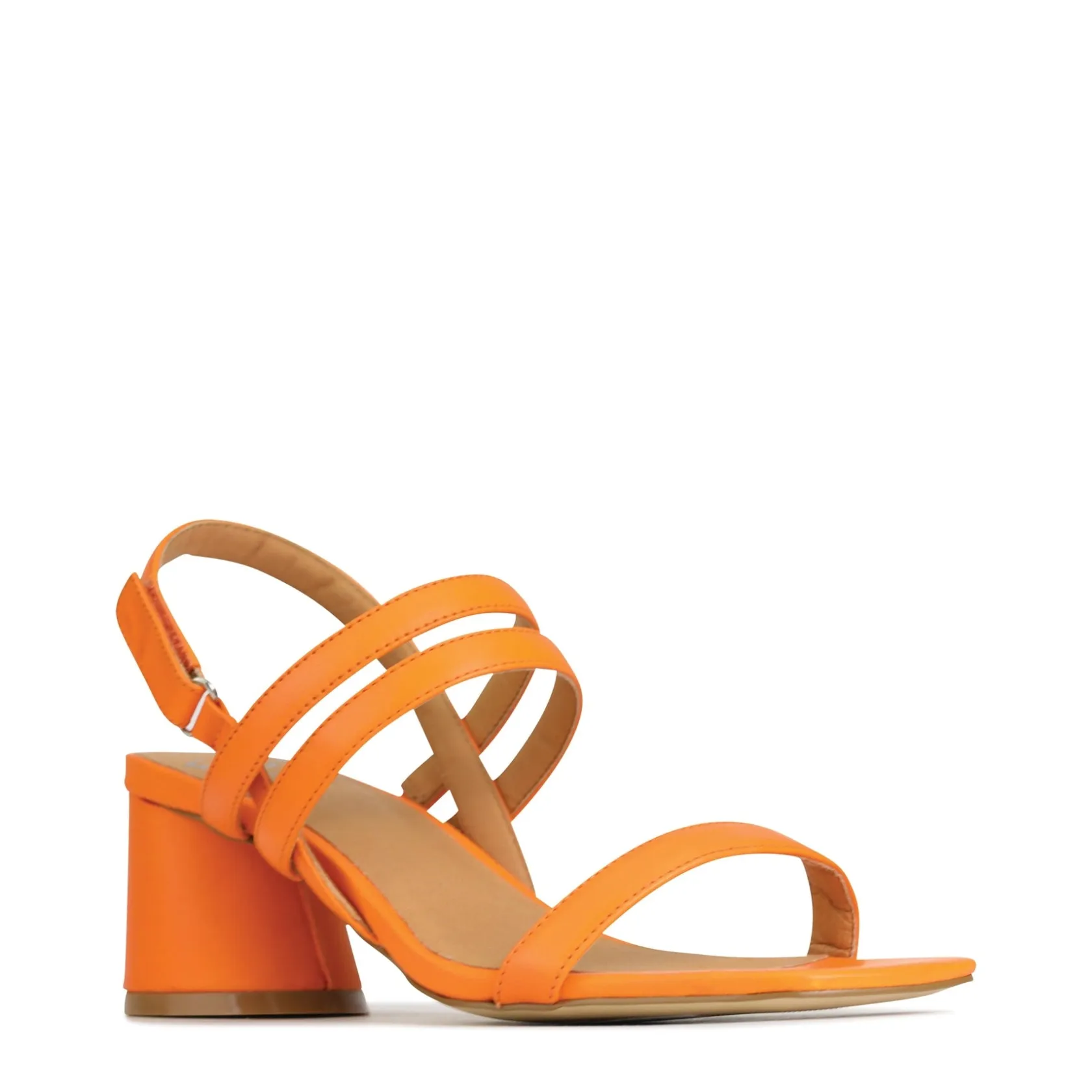 EOS Footwear Block Heels|Heeled Sandals>PETELLA LEATHER BLOCK HEEL SANDALS