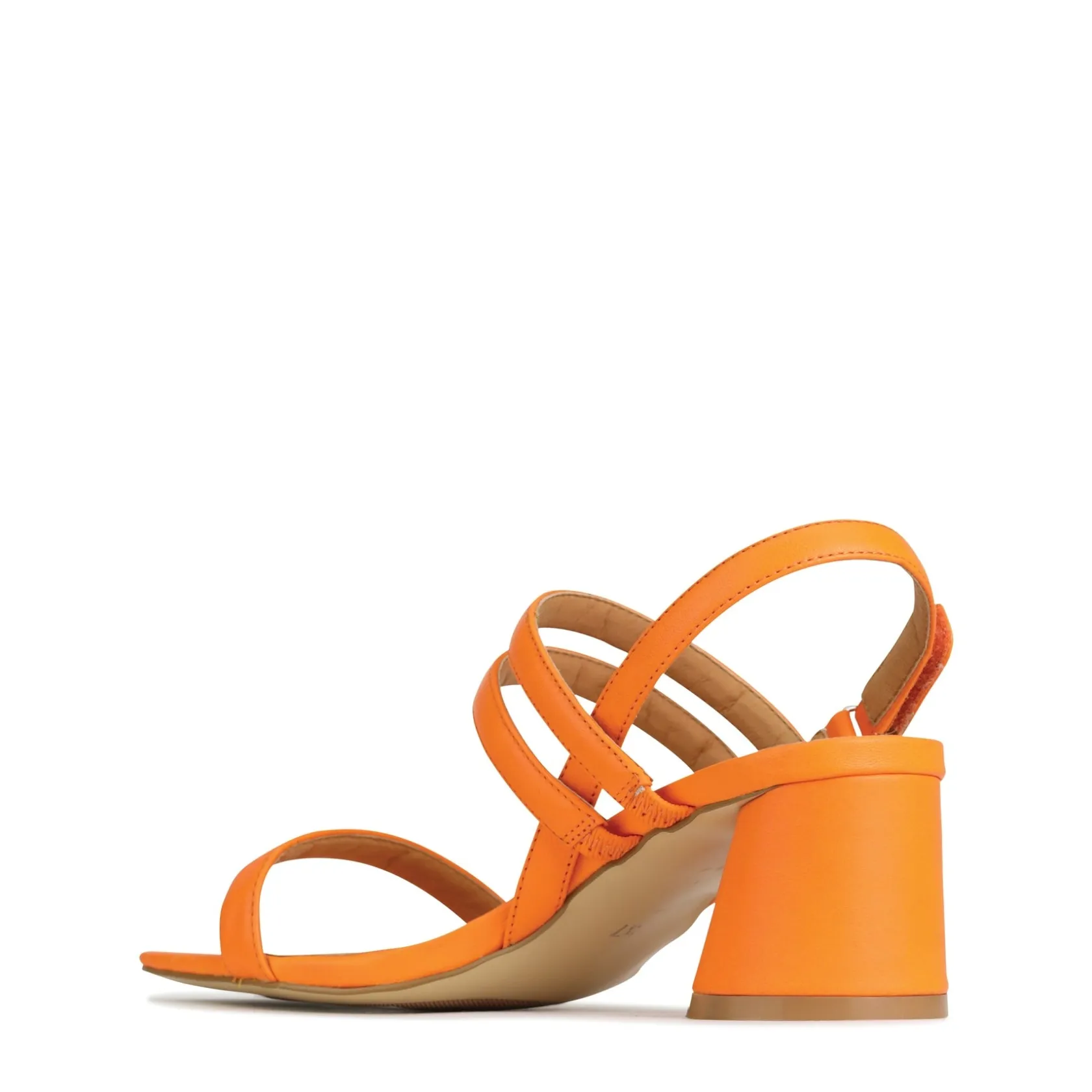 EOS Footwear Block Heels|Heeled Sandals>PETELLA LEATHER BLOCK HEEL SANDALS