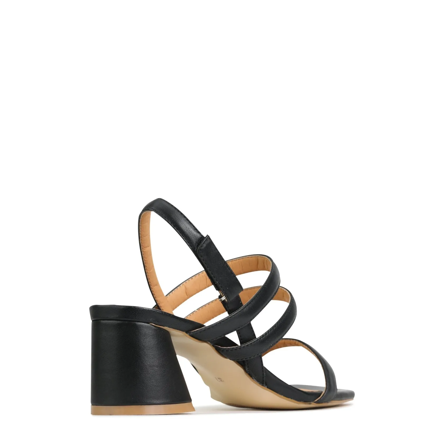 EOS Footwear Block Heels|Heeled Sandals>PETELLA LEATHER BLOCK HEEL SANDALS