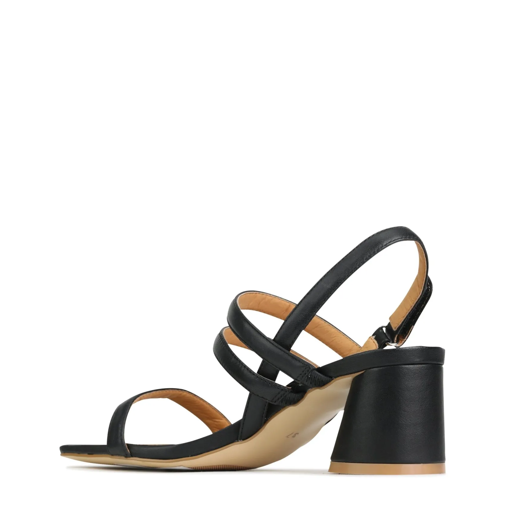 EOS Footwear Block Heels|Heeled Sandals>PETELLA LEATHER BLOCK HEEL SANDALS