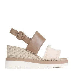EOS Footwear Wedges & Espadrilles>PRIYA ESPADRILLES SANDALS LEATHER