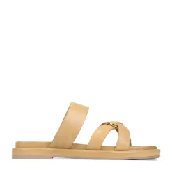 EOS Footwear Ballet Flats & Loafer|Slides>RING LEATHER SLIDE SANDALS
