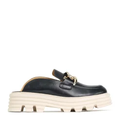 EOS Footwear Loafer Heels>SAMIE SLIP-ON LOAFERS LEATHER