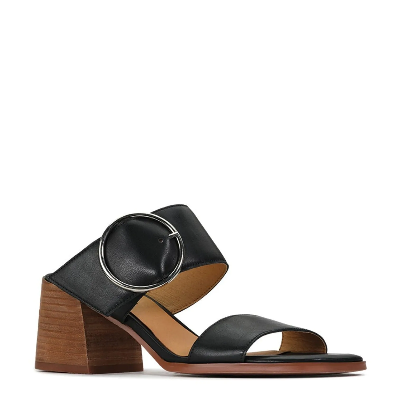 EOS Footwear Heeled Sandals|Sandal Heels>SART LEATHER MULE SANDAL