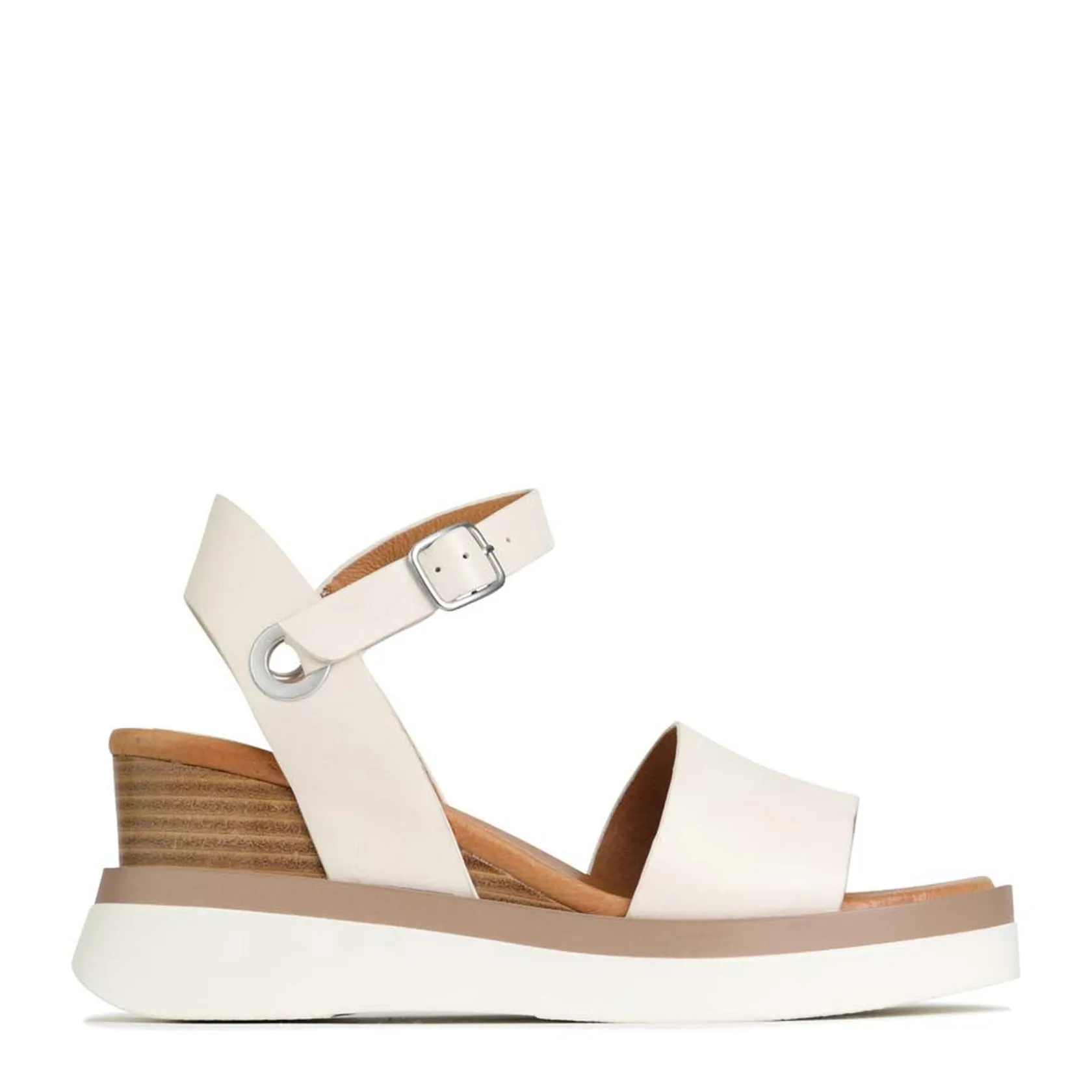 EOS Footwear Wedges & Espadrilles|Heeled Sandals>SASKIA STRAP WEDGE SANDALS LEATHER