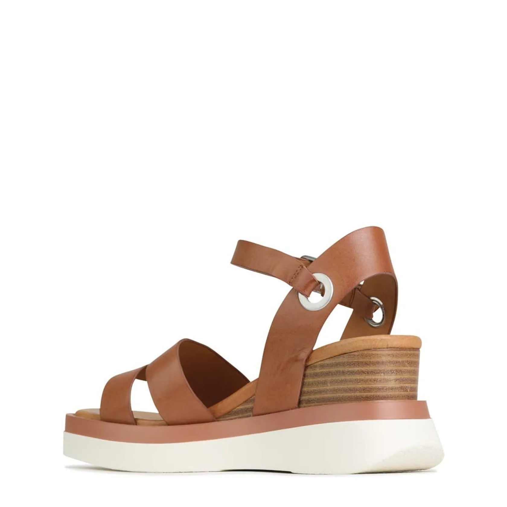 EOS Footwear Wedges & Espadrilles|Heeled Sandals>SASKIA STRAP WEDGE SANDALS LEATHER