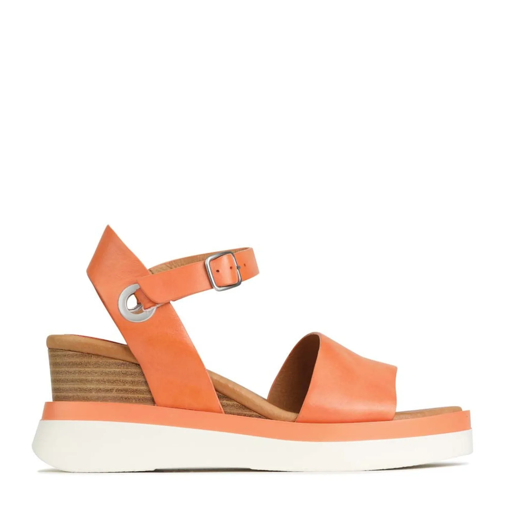 EOS Footwear Wedges & Espadrilles|Heeled Sandals>SASKIA STRAP WEDGE SANDALS LEATHER