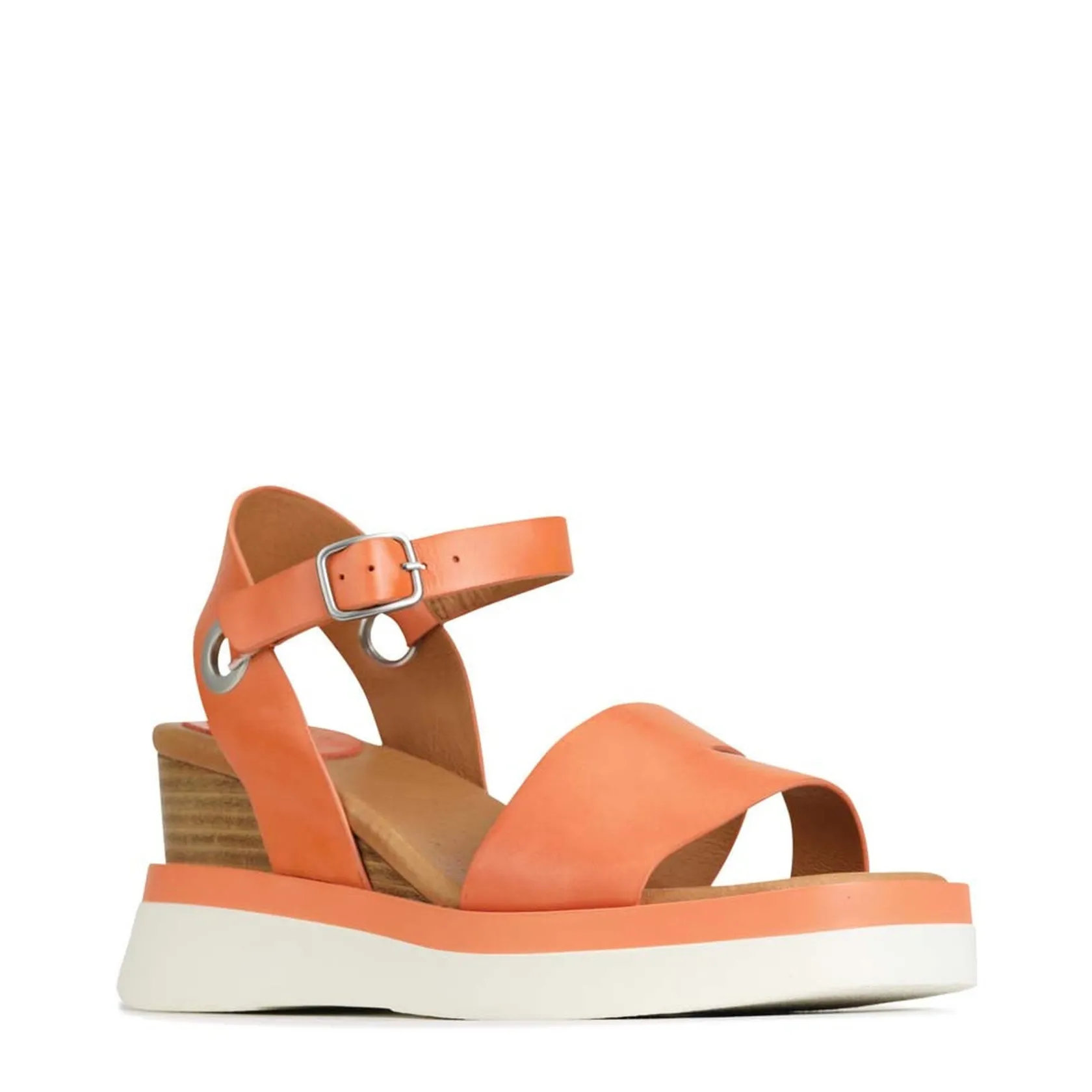 EOS Footwear Wedges & Espadrilles|Heeled Sandals>SASKIA STRAP WEDGE SANDALS LEATHER