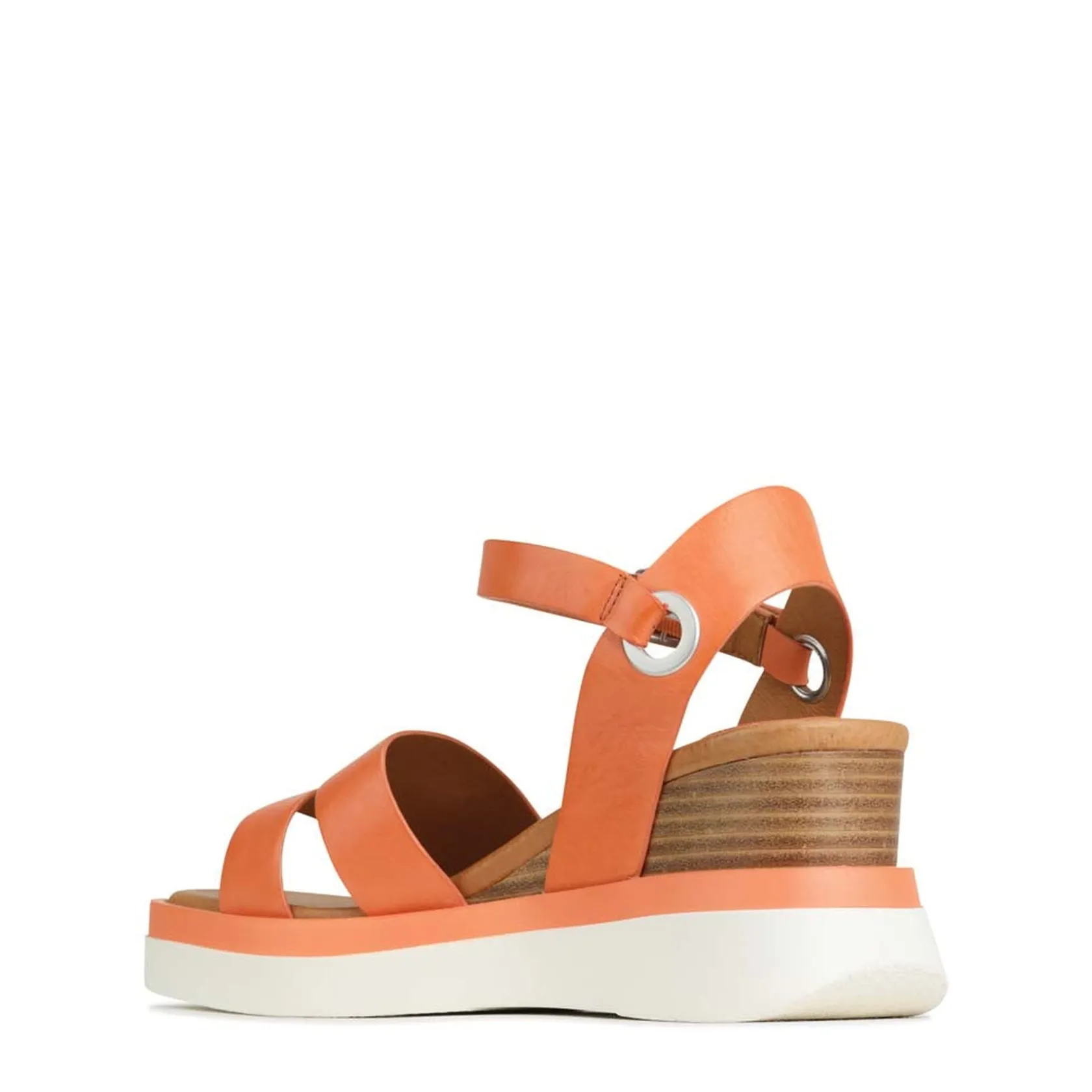EOS Footwear Wedges & Espadrilles|Heeled Sandals>SASKIA STRAP WEDGE SANDALS LEATHER