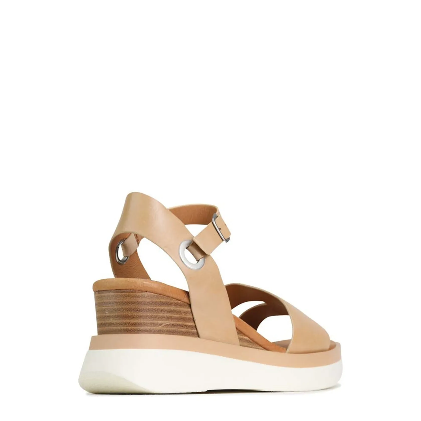 EOS Footwear Wedges & Espadrilles|Heeled Sandals>SASKIA STRAP WEDGE SANDALS LEATHER