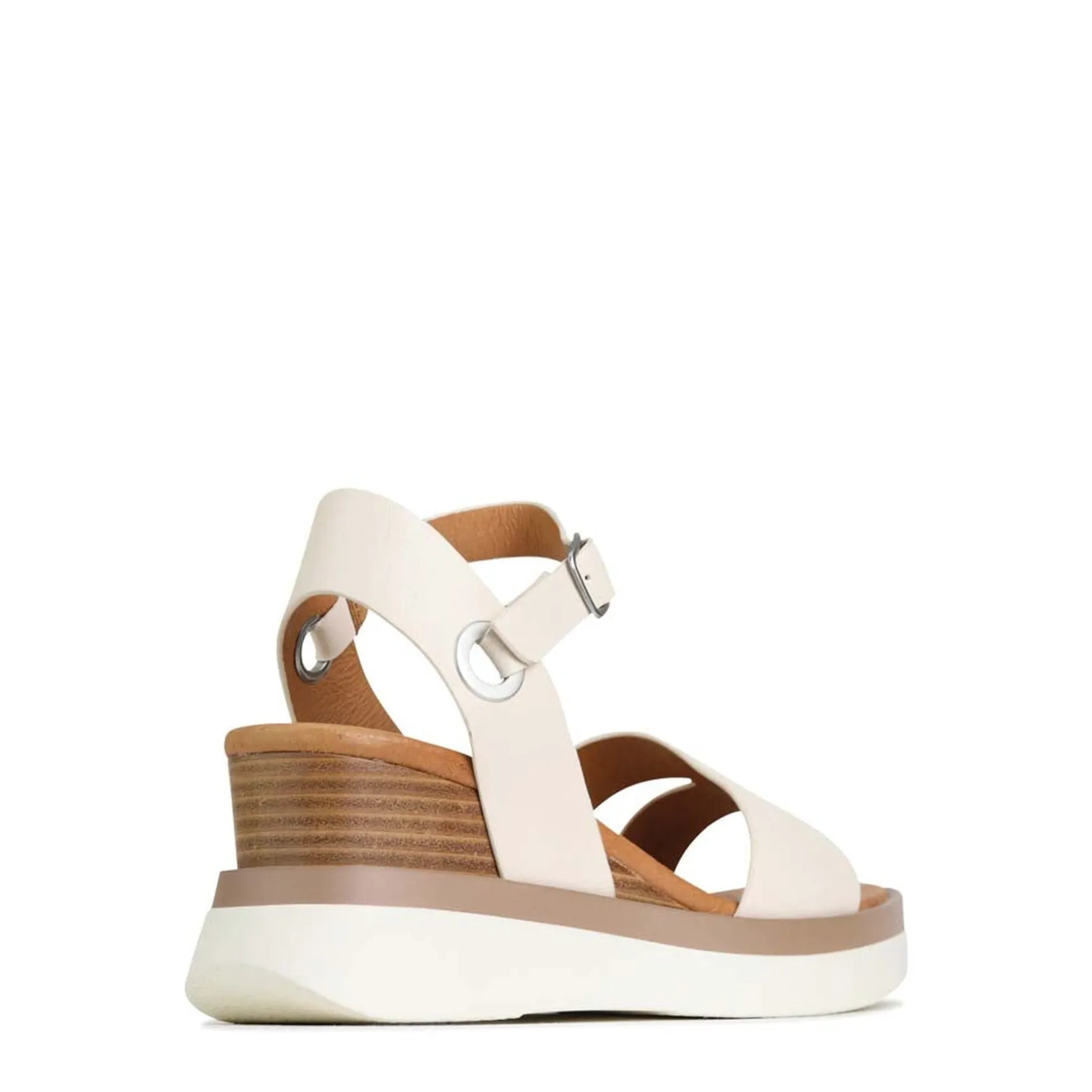 EOS Footwear Wedges & Espadrilles|Heeled Sandals>SASKIA STRAP WEDGE SANDALS LEATHER