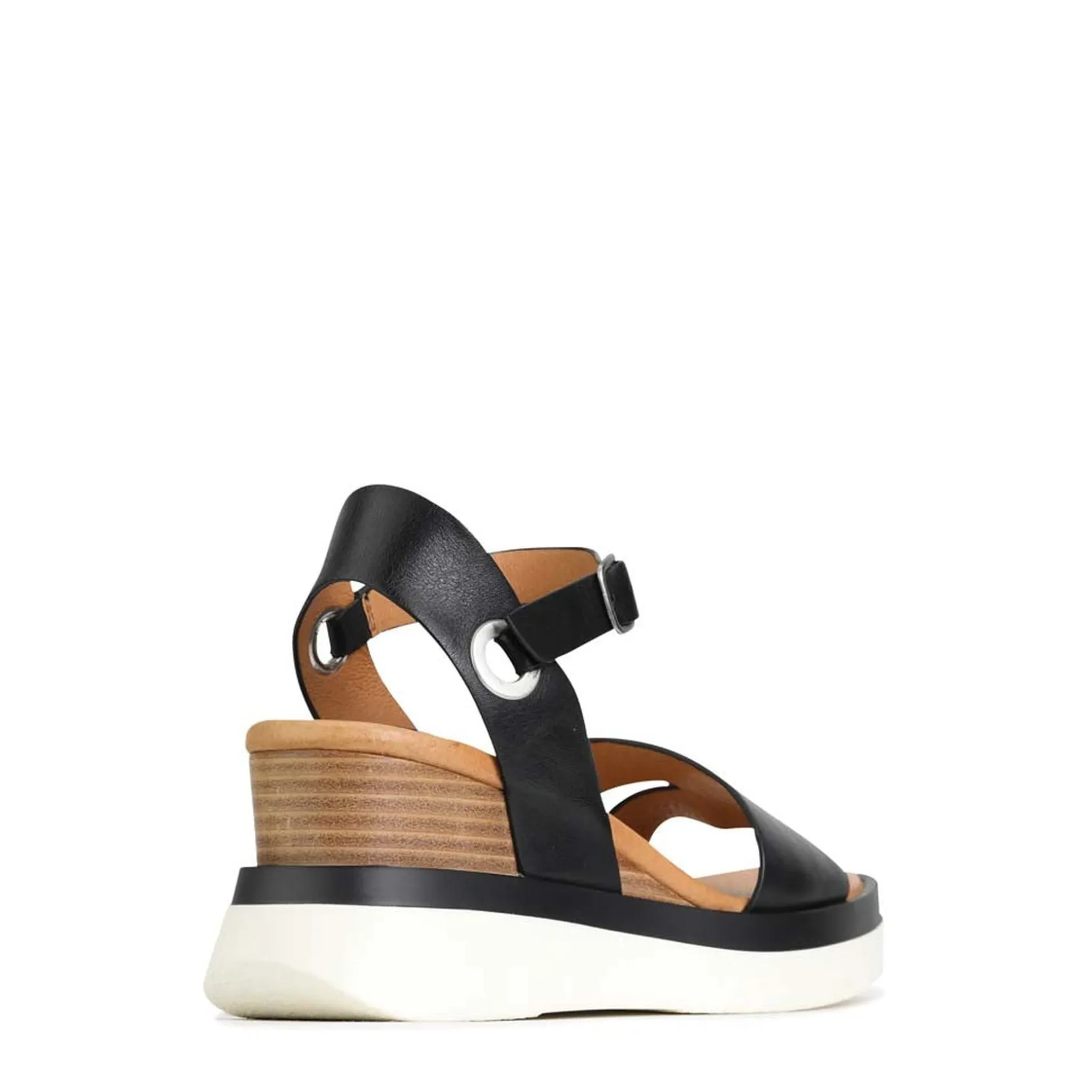 EOS Footwear Wedges & Espadrilles|Heeled Sandals>SASKIA STRAP WEDGE SANDALS LEATHER