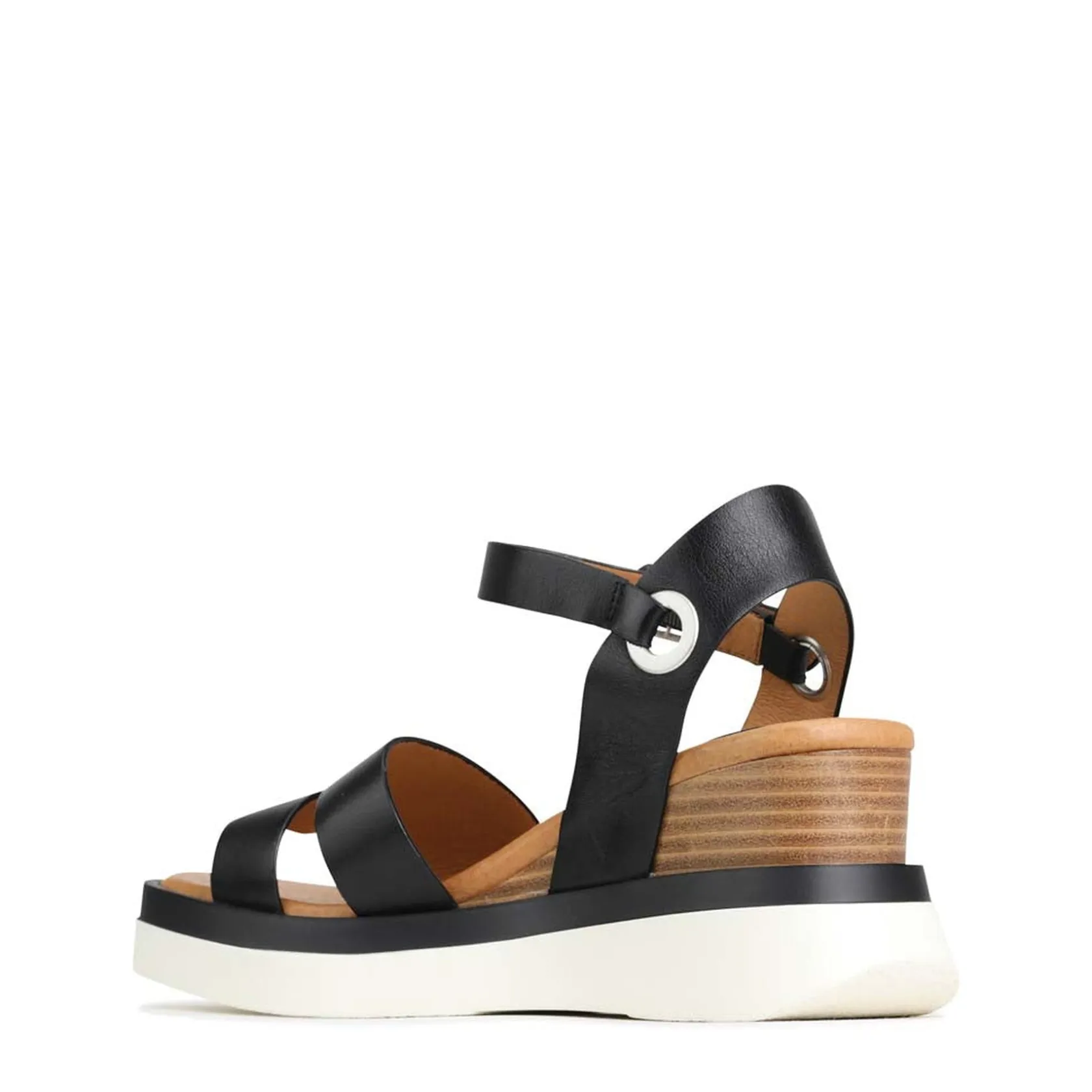 EOS Footwear Wedges & Espadrilles|Heeled Sandals>SASKIA STRAP WEDGE SANDALS LEATHER