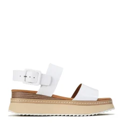 EOS Footwear Wedges & Espadrilles>TONAL LEATHER WEDGE SANDAL
