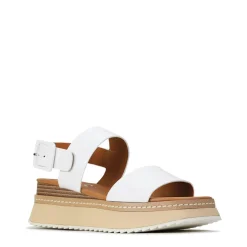 EOS Footwear Wedges & Espadrilles>TONAL LEATHER WEDGE SANDAL