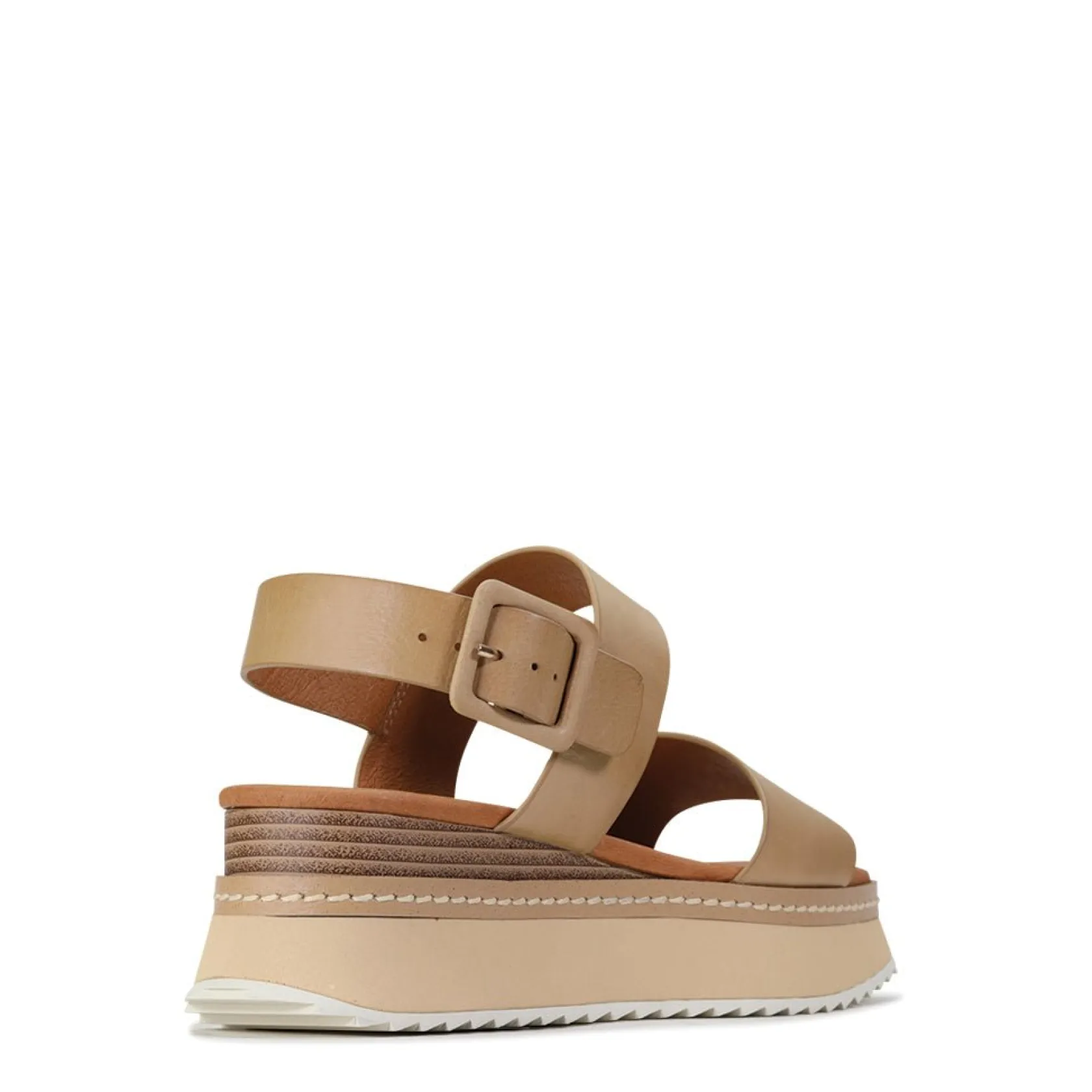 EOS Footwear Wedges & Espadrilles>TONAL LEATHER WEDGE SANDAL