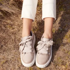 EOS Footwear Platform Sneakers>TRINITY LOW TOP SNEAKERS LEATHER