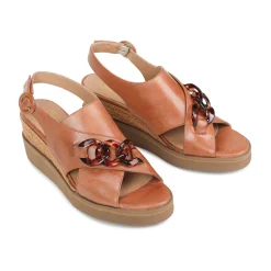 EOS Footwear Wedges & Espadrilles|Heeled Sandals>WAYFARER LEATHER WEDGE SANDALS