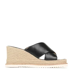 EOS Footwear Heeled Sandals|Sandal Heels>ZELIE LEATHER WEDGE ESPADRILLE SANDALS