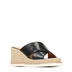 EOS Footwear Heeled Sandals|Sandal Heels>ZELIE LEATHER WEDGE ESPADRILLE SANDALS